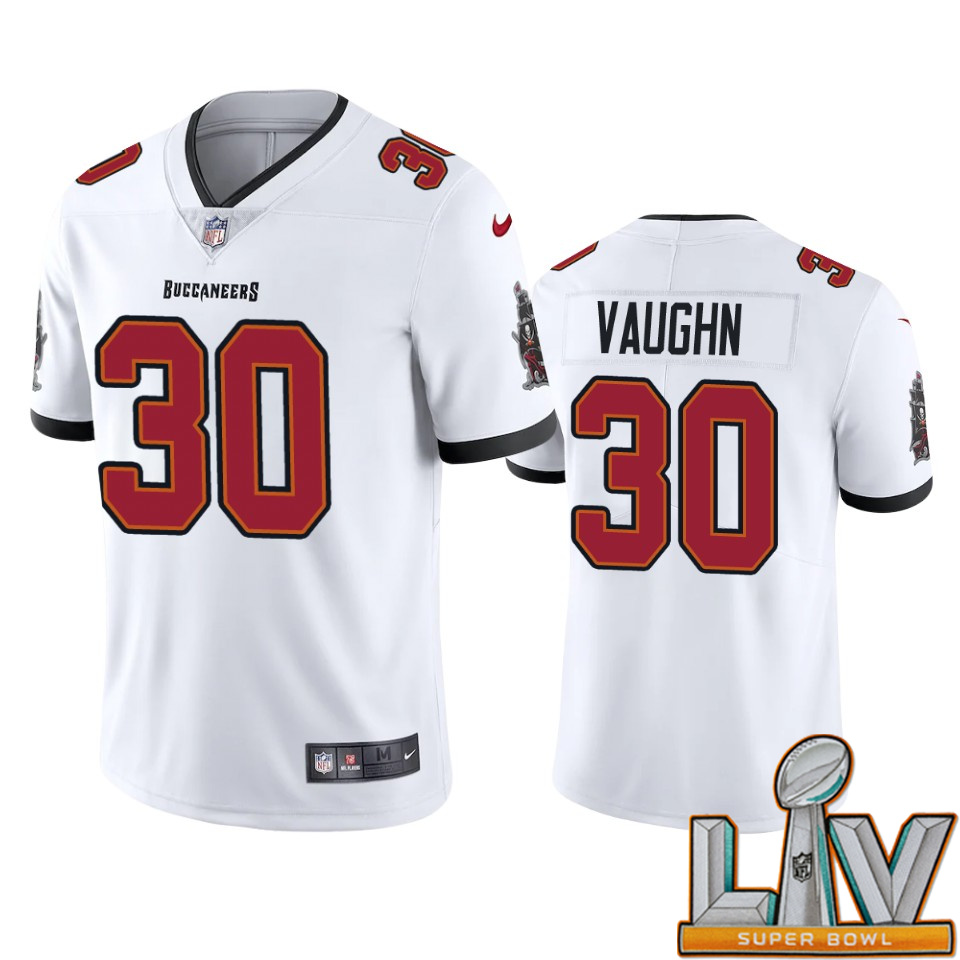 Super Bowl LV 2021 Tampa Bay Buccaneers Men Nike NFL #30 Vaughn White Vapor Limited Jersey->women nfl jersey->Women Jersey